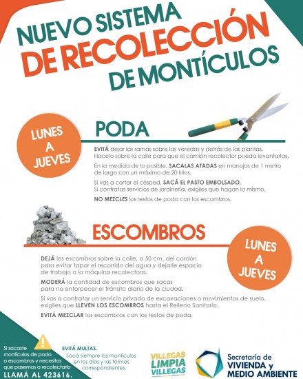 Afiche Recolección de Montículos