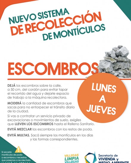 Volante Recolección de Escombros